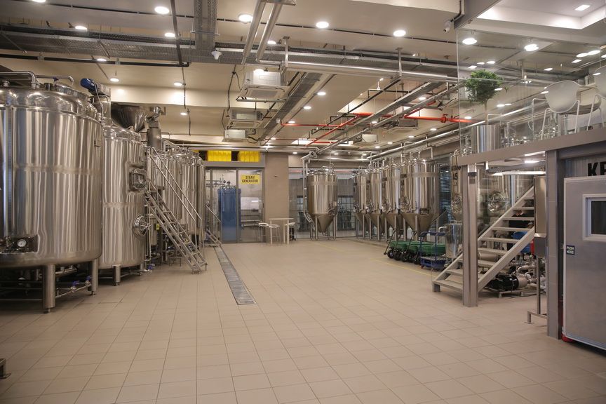 Inside the Caldera brewery